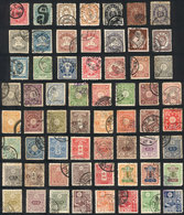 1502 JAPAN: Lot Of Used Stamps, Including Some Good Values, Interesting Cancels And A Couple Of Nice PERFINS, General Qu - Sonstige & Ohne Zuordnung