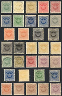 1534 MACAU: Sc.1 To 15 (not Consecutive), Lot Of Used Or Mint Stamps (several Without Gum) Of The 1884/5 Issue, Includin - Sonstige & Ohne Zuordnung