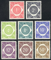 1542 MALAYSIA: Sc.1/8, 1966 Complete Set Of 8 Unmounted Values, Excellent Quality, Catalog Value US$11.80 - Malesia (1964-...)