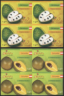 1670 PERU: Sc.1507/8, 2006 Fruit, Set Of 2 Values In IMPERFORATE BLOCKS OF 4, Very Fine Quality, Rare! - Perù