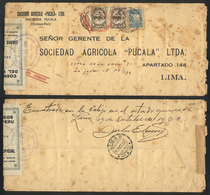 1686 PERU: Cover Sent From Chiclayo To Lima In 1932, On Back There Is A Manuscript Inscription: "Encontrado En La Valija - Pérou