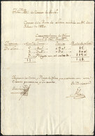 1691 PERU: Document Dated 19 February 1820 About The Official Correspondence For The Regional Governor Intendente Of Lim - Pérou