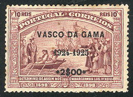 1749 PORTUGAL: Interesting Overprint On 10r. Stamp Of The Vasco Da Gama Issue Of 1898, Mint With Gum, Some Staining Else - Sonstige & Ohne Zuordnung