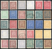 1766 PORTUGAL - ANGRA: Interesting Lot Of Stamps Issued In 1892/3, Used Or Mint (several Without Gum), Mixed Quality (so - Sonstige & Ohne Zuordnung