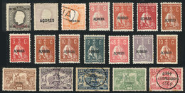 1777 PORTUGAL - AZORES: Interesting Lot Of Stamps, Most Unused, Fine General Quality (a Few With Minor Defects), Scott C - Andere & Zonder Classificatie