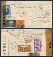 1823 SYRIA: Airmail Cover Sent To Argentina On 5/JA/1943 With Interesting Double Censorship, Very Attractive! - Siria