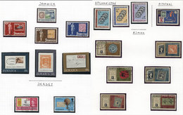 1883 WORLDWIDE: TOPIC STAMP ON STAMP: Collection In 2 Albums, Attractive Stamps And Sets, Very Fine General Quality! IMP - Other & Unclassified