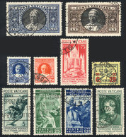 1932 VATICAN: Lot Of Used Stamps, All Of Very Fine Quality, Scott Catalog Value Over US$200, Low Start! - Altri & Non Classificati