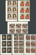 1940 YEMEN: Paintings By Rafael, Murillo, Rubens, Van Gogh, Hals And Ucello, Set Of 6 Values In IMPERFORATE Blocks Of 6, - Jemen