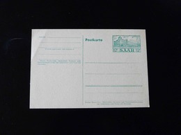 CARTE ENTIER POSTAL   12 F SAAR - Entiers Postaux