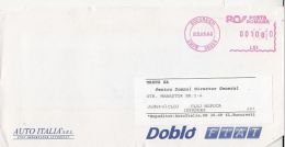 6451FM- AMOUNT 1000, BUCHAREST, RED MACHINE STAMPS ON COVER, 2001, ROMANIA - Covers & Documents