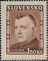 SLOVAKIA - DEFINITIVE PRESIDENT TISO (1.50 Kcs) 1945 - MNH - Nuovi