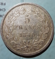 5 Francs Louis Philippe 1840W CORNUE - J. 5 Francs