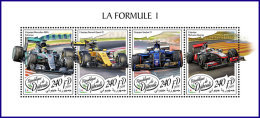 DJIBOUTI 2018 MNH** Formula 1 Formel 1 Formule 1 Car Racing M/S - OFFICIAL ISSUE - DH1812 - Cars