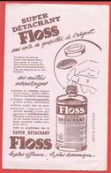 Buvard Ancien Illustré -  Produits Ménagers : SUPER DETACHANT "FLOSS" - Wash & Clean