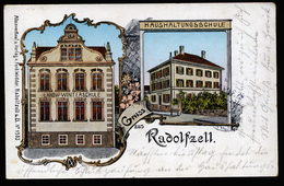 A5468) Ansichtskarte Radolfzell 1907 2 Schulen Gebraucht Used - Radolfzell
