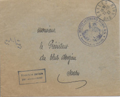 BAS-RHIN - 1927 - ENVELOPPE Avec FRANCHISE POSTALE PAR ABONNEMENT Des ASSURANCES SOCIALES Du SANATORIUM De SAALES - Lettere In Franchigia Civile