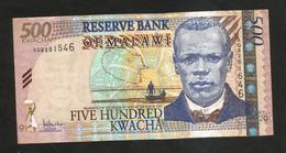 MALAWI - RESERVE BANK Of MALAWI - 500 KWACHA (2005) - Malawi