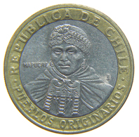 [NC] CILE - CHILE - 100 PESOS 2001 BIMETALLIC COIN - Chile
