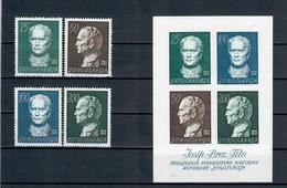 JUGOSLAVIA 1962 - 70° ANNIVERSARIO TITO - SERIE E FOGLIETTO - MNH ** - Neufs