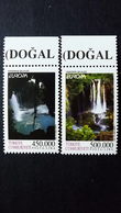 Türkei 3260/1 **/mnh, EUROPA/CEPT 2001, Düdenbas¸ı-Wasserfälle, Yerköprü-Wasserfälle - Unused Stamps