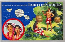 CPSM TAHITI  Voir Scan Du Dos Non Circulé Publicité Lion Noir - Tahiti