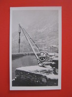 CA7 - ITALIA VG. 1920 CIRCA FOTO CARD PORTO GRU NEVE DIRITTO RISERVATO PESCA - Water Towers & Wind Turbines