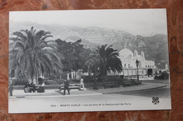 MONACO - LES JARDINS ET LE RESTAURANT DE PARIS - La Condamine