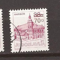 1985  2144 C  PERF- 13 1-4--12 1-2- DEF-FREIMARKE  OVERPRINT SLOVENIJA JUGOSLAVIJA JUGOSLAWIEN USED - Used Stamps