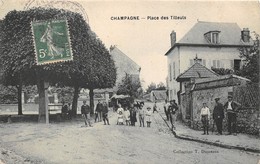 77-CHAMPAGNE- PLACE DES TILLEULS - Champagne Sur Seine