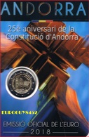 ANDORRA - 2 € 2018 BU - 25e VERJAARDAG GRONDWET ANDORRA - Andorre