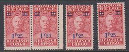 Belgisch Congo 1931 Stanley Ovptd 1.25F Op 1F (4x) ** Mnh (38942N) - Neufs