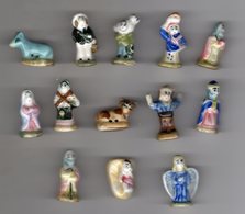 VENTE UNITE - Fève Ancienne Brillante  Au CHOIX - CRECHE ARIA-NORDIA PORCELAINE Avant 1990 - Santons