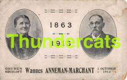 CPA 1863 1913 GOUDEN BRUILOFT WANNESANNEMAN MARCHANT - Genealogy