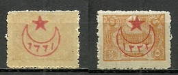 Turkey; 1916 Overprinted War Issue Stamp 5 P. "Offset Overprint On Back" - Nuevos