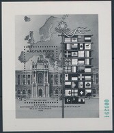 ** 1986 Európa Bécs Blokk Feketenyomat Zöld Sorszámmal, Példányszám 500 Db (70.000) / Mi Block 187 Blackprint With Green - Altri & Non Classificati