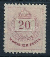 * 1874 Színesszámú  20kr Zárday Féle Próbanyomat Vörösibolya Színben - Altri & Non Classificati