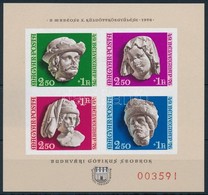 ** 1976 Bélyegnap (49.) Ajándék Vágott Blokk Piros Sorszámmal (17.000) / Mi Bl 118 Imperforate Block, Present Of The Pos - Other & Unclassified