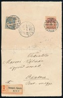 1900 Febr. 11. Krajcár-Turul Vegyes Bérmentesítés? Ajánlott Távolsági Levél 5kr + 25f Tarifahelyes Bérmentesítéssel, Kiá - Other & Unclassified