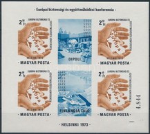 ** 1973 Helsinki Vágott Blokk (25.000) - Other & Unclassified