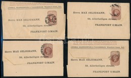 1890 5 Db újságszalag Viktória Fejes 0,5 Penny Díjjeggyel - Altri & Non Classificati