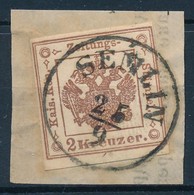 1858 2kr Hírlapilleték Bélyeg ,,SEMLIN' - Other & Unclassified