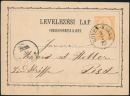 1873 2kr Díjjegyes Levelez?lap / PS-card 'KÖVES-KÁLLA' - 'PEST' - Other & Unclassified