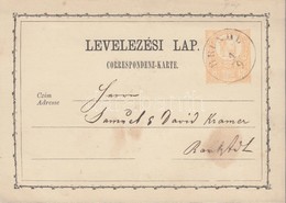 1873 2kr Díjjegyes Levelez?lap / PS-card 'BRÜNDL' - Other & Unclassified