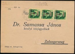 1945 (2. Díjszabás) Távolsági Levél Kisegít? 3 X 1P/1P Bérmentesítéssel - Autres & Non Classés