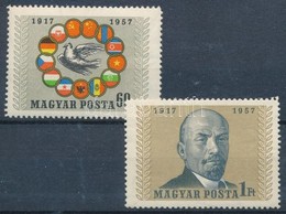 ** 1957 Nagy Októberi Szocialist Forradalom (IV.) 'A' Sor (6.000) (kis Törések) - Altri & Non Classificati