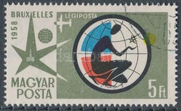 O 1958 Brüsszeli Világkiállítás 5Ft A Sárga Szín 5 Mm-es Eltolódásával - Autres & Non Classés