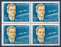 ** 1962 A Világ?r Meghódítói 1,70Ft 4-es Tömbben, Benne NYIKOLAJEV Nevében Az 'I' Pontos I-nek Látszik Tévnyomattal (5.0 - Altri & Non Classificati