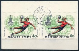 1980 Moszkvai Olimpia 40f Pár, Az Egyik Bélyegen MAGYAP - Altri & Non Classificati