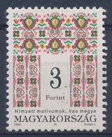 ** 1995 Magyar Népm?vészet (III.) 3Ft 'A' Változat Fényes-fényes, Ritka - Altri & Non Classificati